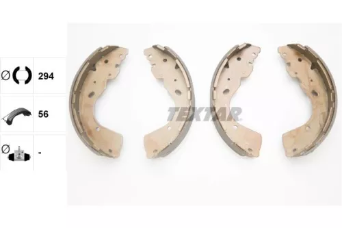 TEXTAR Brake Shoe Set (91081800)