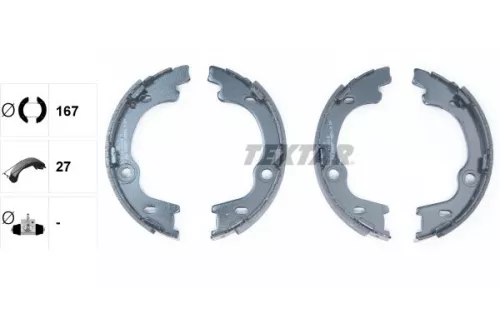 TEXTAR Brake Shoe Set, parking brake (91068100)
