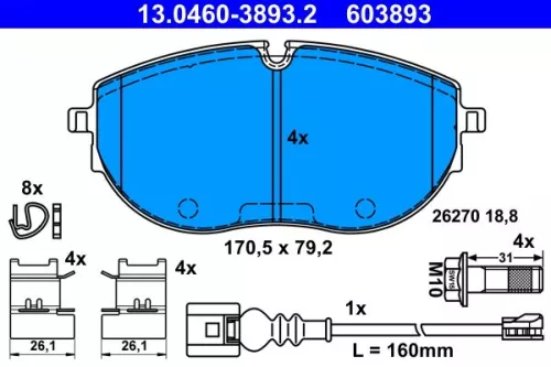 Brake Pad Set, disc brake