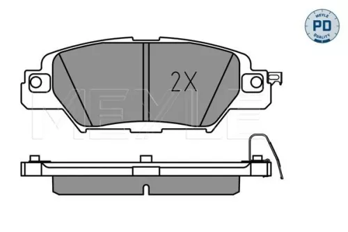 MEYLE Brake Pad Set, disc brake (0252233214/PD)