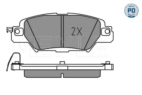 MEYLE Brake Pad Set, disc brake (0252233214/PD)