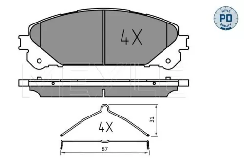 Brake Pad Set, disc brake
