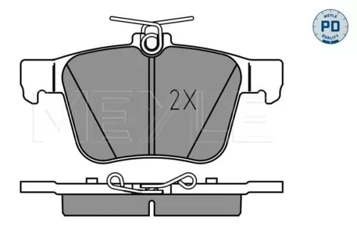 MEYLE Brake Pad Set, disc brake (0252500916/PD)
