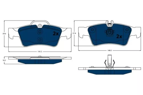 Brake Pad Set, disc brake