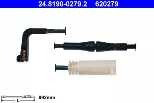 Warning Contact, brake pad wear