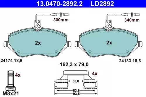 Brake Pad Set, disc brake