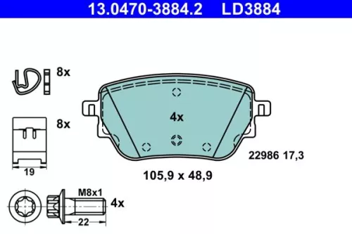 Brake Pad Set, disc brake