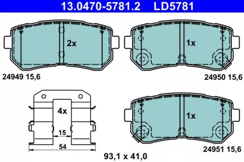 Brake Pad Set, disc brake