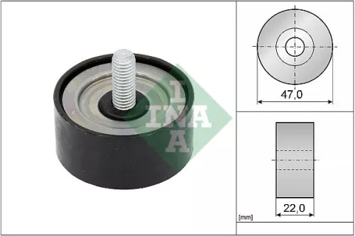 Deflection/Guide Pulley, V-ribbed belt