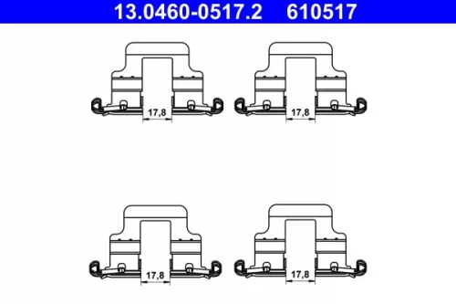 Accessory Kit, disc brake pad