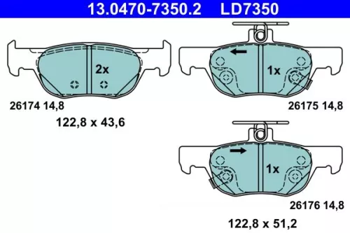Brake Pad Set, disc brake