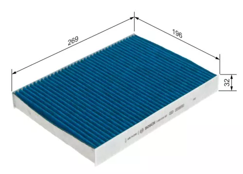 BOSCH Filter, cabin air (0986628587)