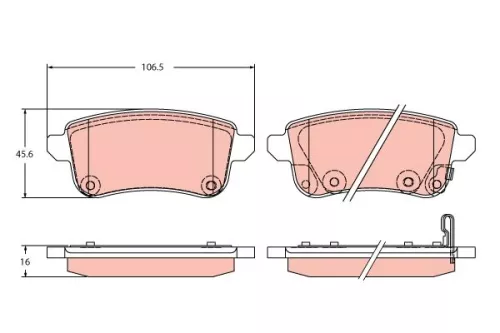 Brake Pad Set, disc brake
