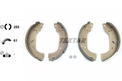 TEXTAR Brake Shoe Set (91047800)