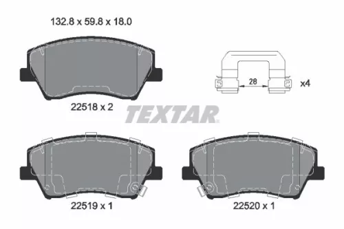 Brake Pad Set, disc brake