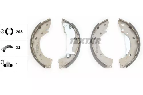 TEXTAR Brake Shoe Set (91072600)