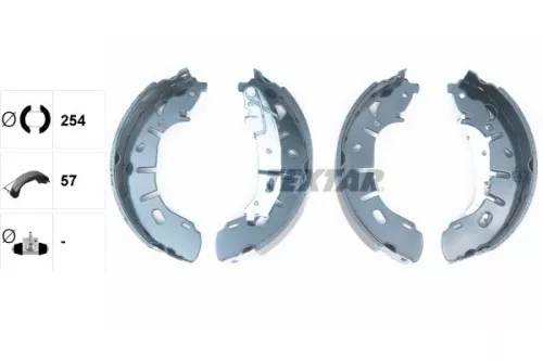 TEXTAR Brake Shoe Set (91079300)
