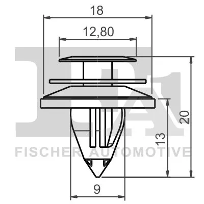 FA1 Clip, trim/protection strip (75-40005.5)