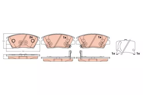 Brake Pad Set, disc brake