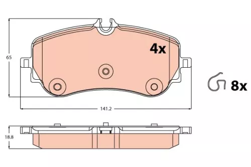 Brake Pad Set, disc brake
