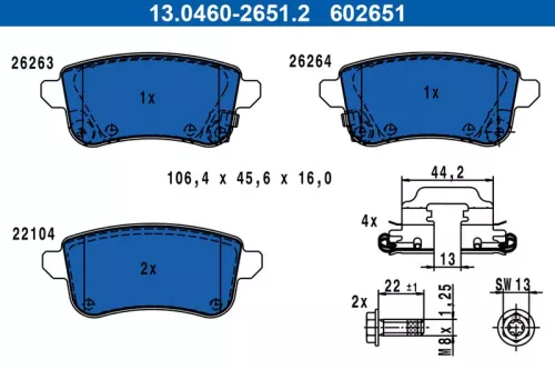 Brake Pad Set, disc brake