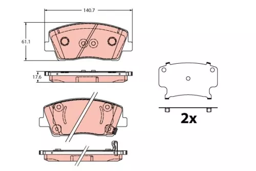 Brake Pad Set, disc brake