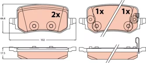 Brake Pad Set, disc brake
