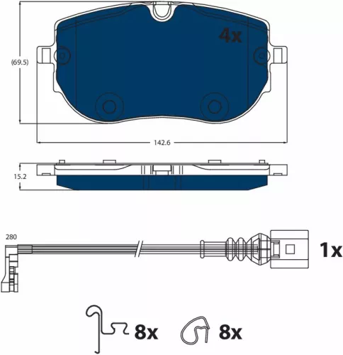 Brake Pad Set, disc brake