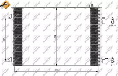 NRF Condenser, air conditioning (35545)