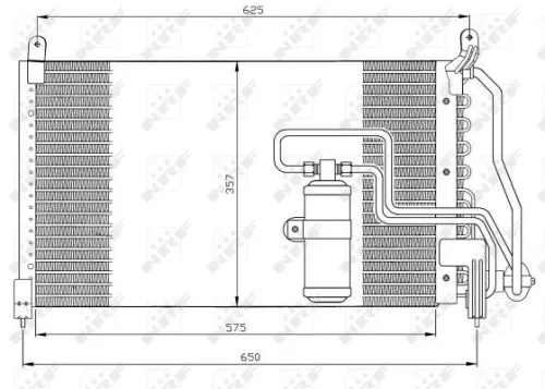 NRF Condenser, air conditioning (35134)