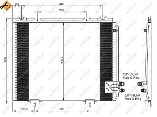 NRF Condenser, air conditioning (35228)