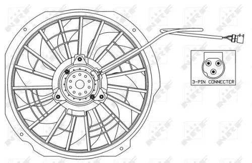 NRF Fan, engine cooling (47025)