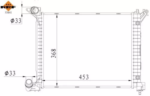 NRF Radiator, engine cooling (53841)