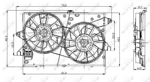 NRF Fan, engine cooling (47003)