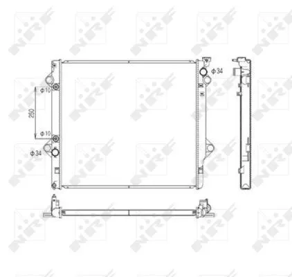 NRF Radiator, engine cooling (53568)
