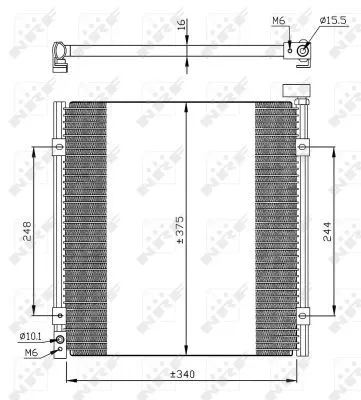 NRF Condenser, air conditioning (35264)