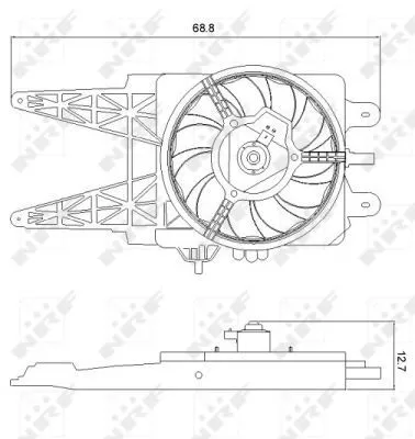 NRF Fan, engine cooling (47248)