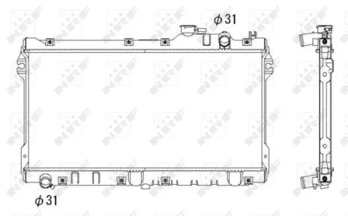 NRF Radiator, engine cooling (506522)