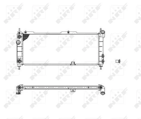NRF Radiator, engine cooling (53631)