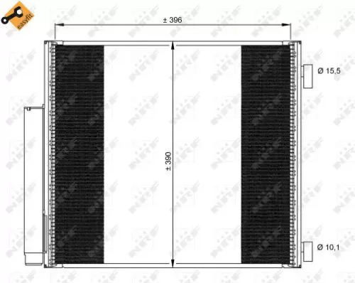 NRF Condenser, air conditioning (35859)