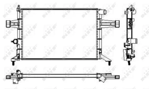 NRF Radiator, engine cooling (53628)