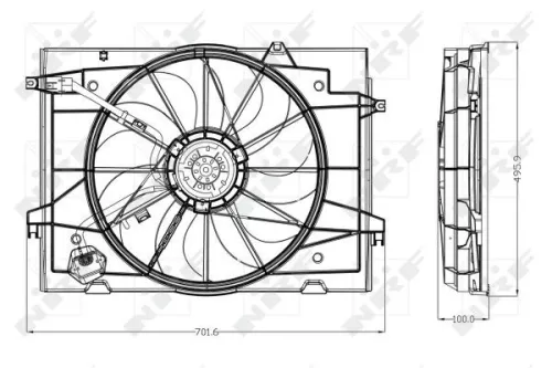 NRF Fan, engine cooling (47285)