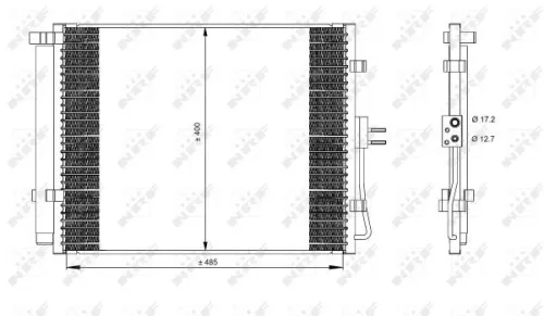 NRF Condenser, air conditioning (35984)