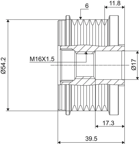 VALEO Alternator Freewheel Clutch (588062)