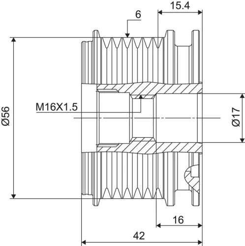 VALEO Alternator Freewheel Clutch (588024)
