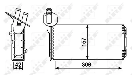 NRF Heat Exchanger, interior heating (53889)