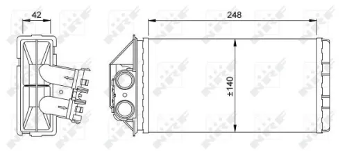 NRF Heat Exchanger, interior heating (53561)