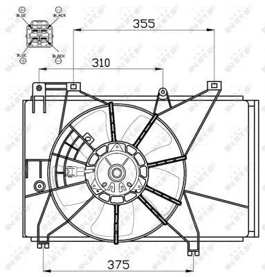 NRF Fan, engine cooling (47551)