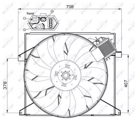 NRF Fan, engine cooling (47446)