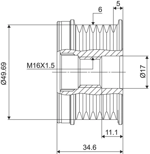 VALEO Alternator Freewheel Clutch (588018)
